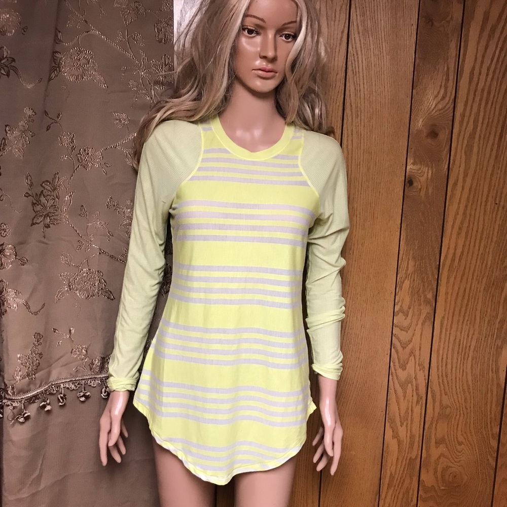 Lululemon Long Sleeve Shirt-Size 6 Yellow - Picture 3 of 12